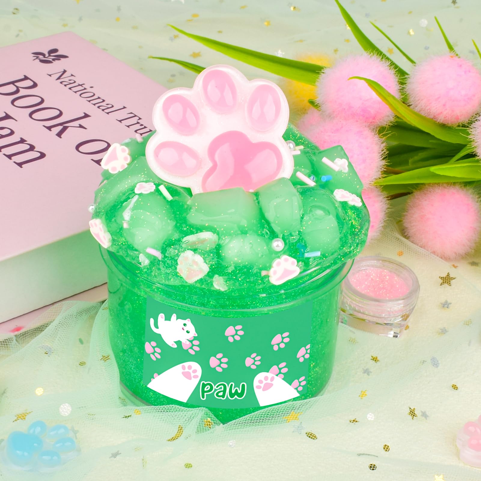 Bucaikein slime kit for kids promotes engaging tactile exploration during solo play.