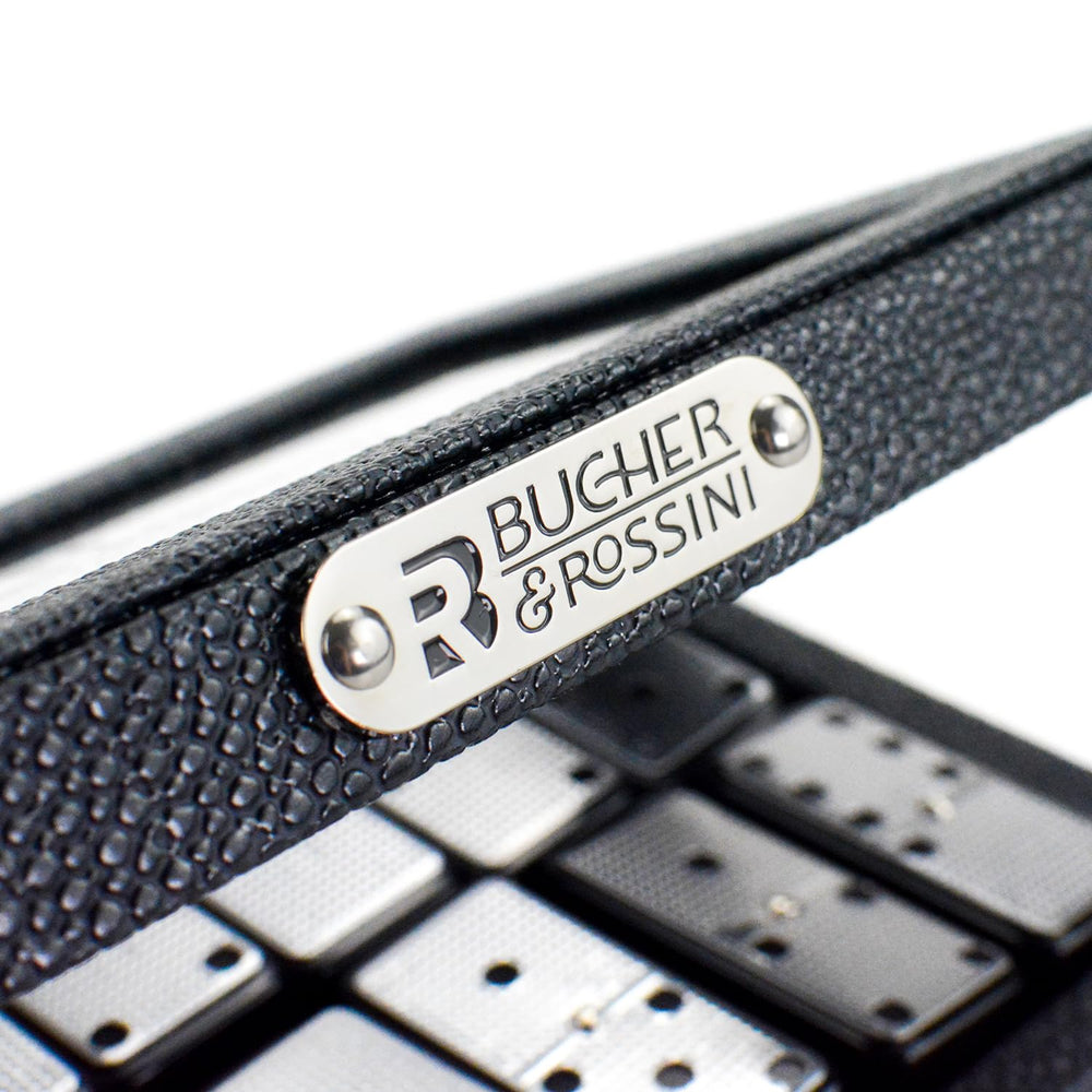 Bucher&Rossini luxury pearl leather case for safe domino storage