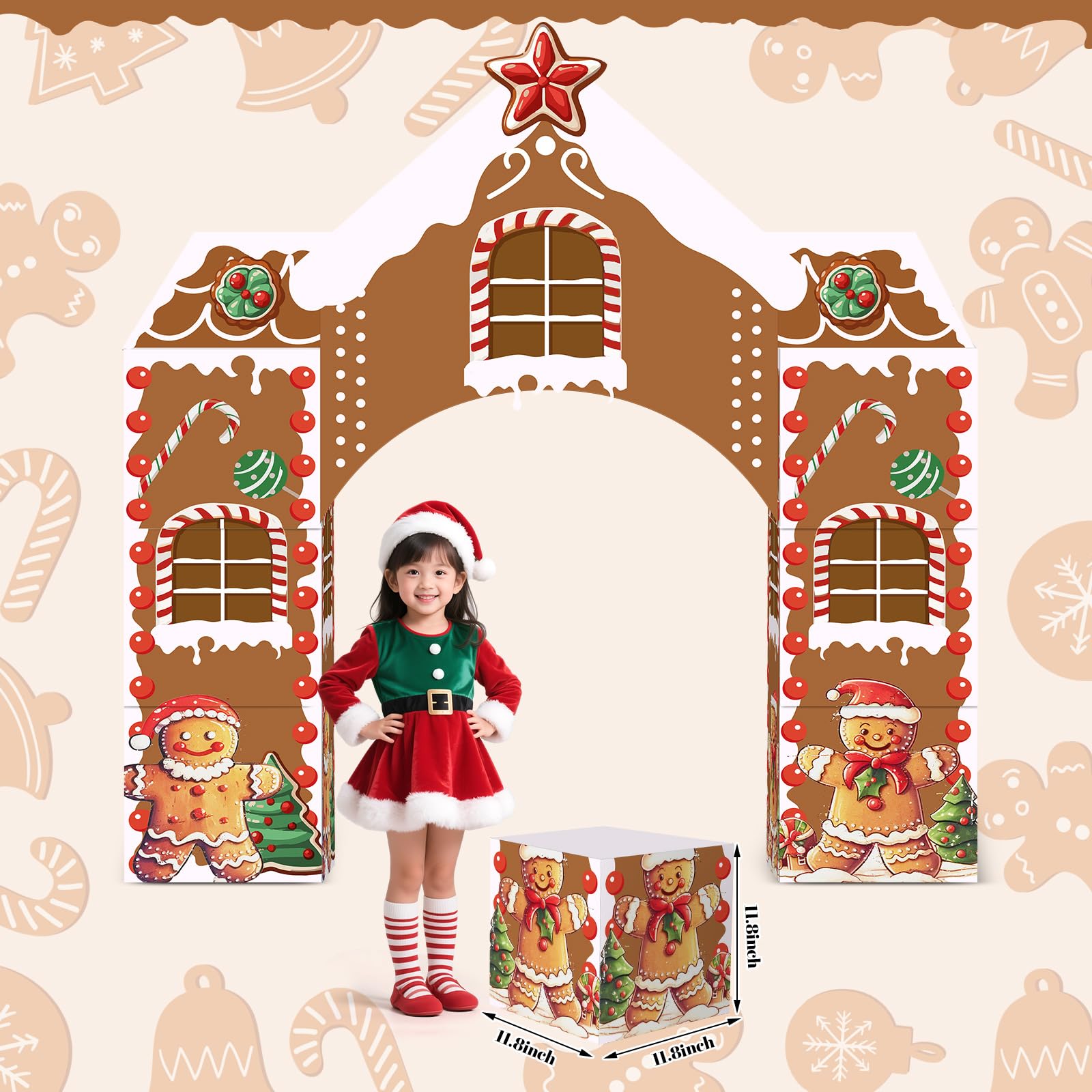 Bucherry castle topper arch creates a magical focal point for holiday decor.