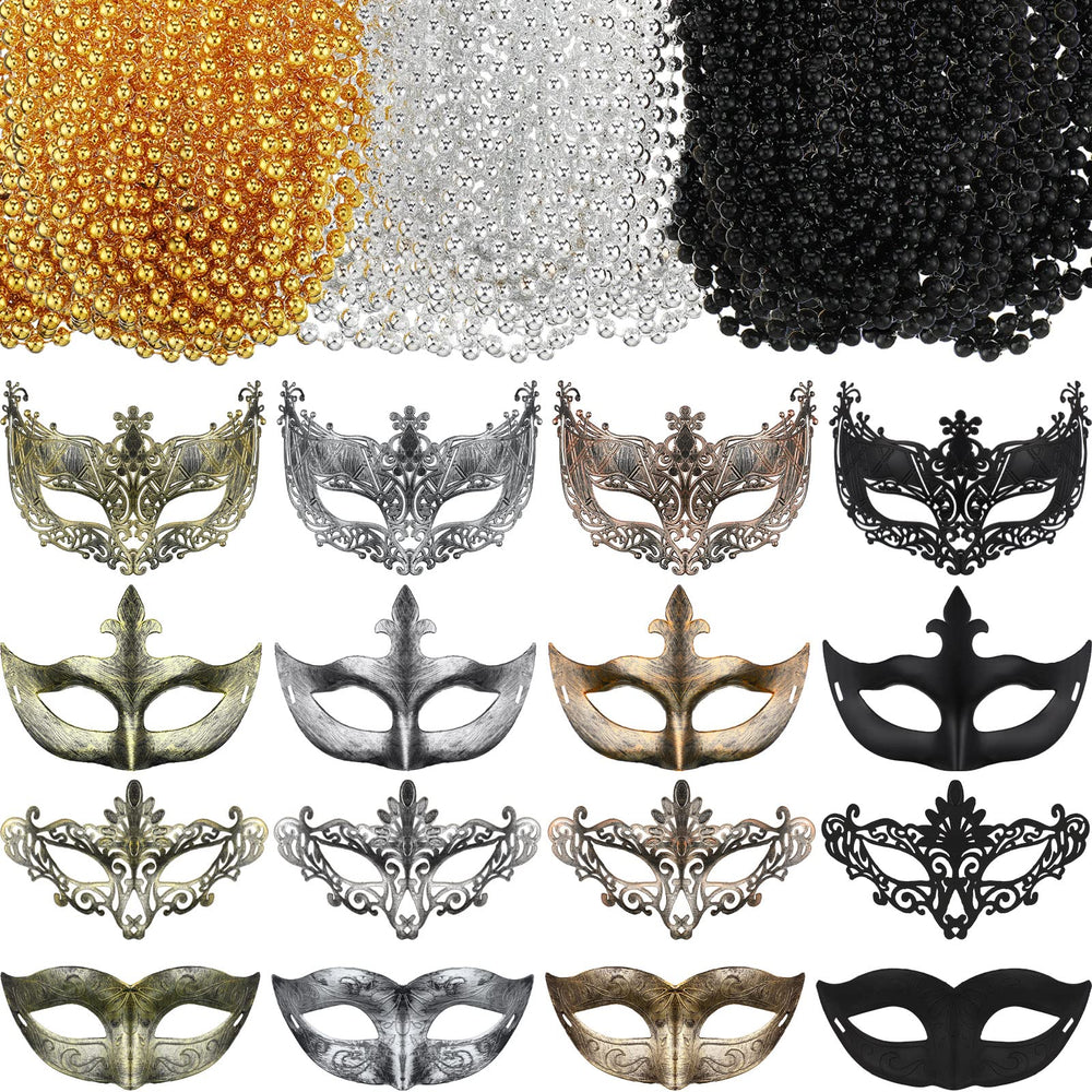 Bucherry masquerade masks with Venetian style for festive looks