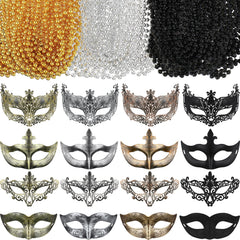 Bucherry masquerade masks with Venetian style for festive looks