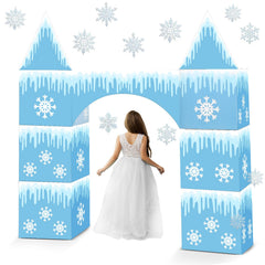 Bucherry Wonderland snowflake box with durable cardboard for winter parties
