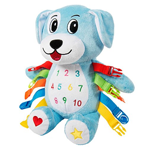 Buckle Toys Barkley Dog shapes and numbers aid color recognition and early math.