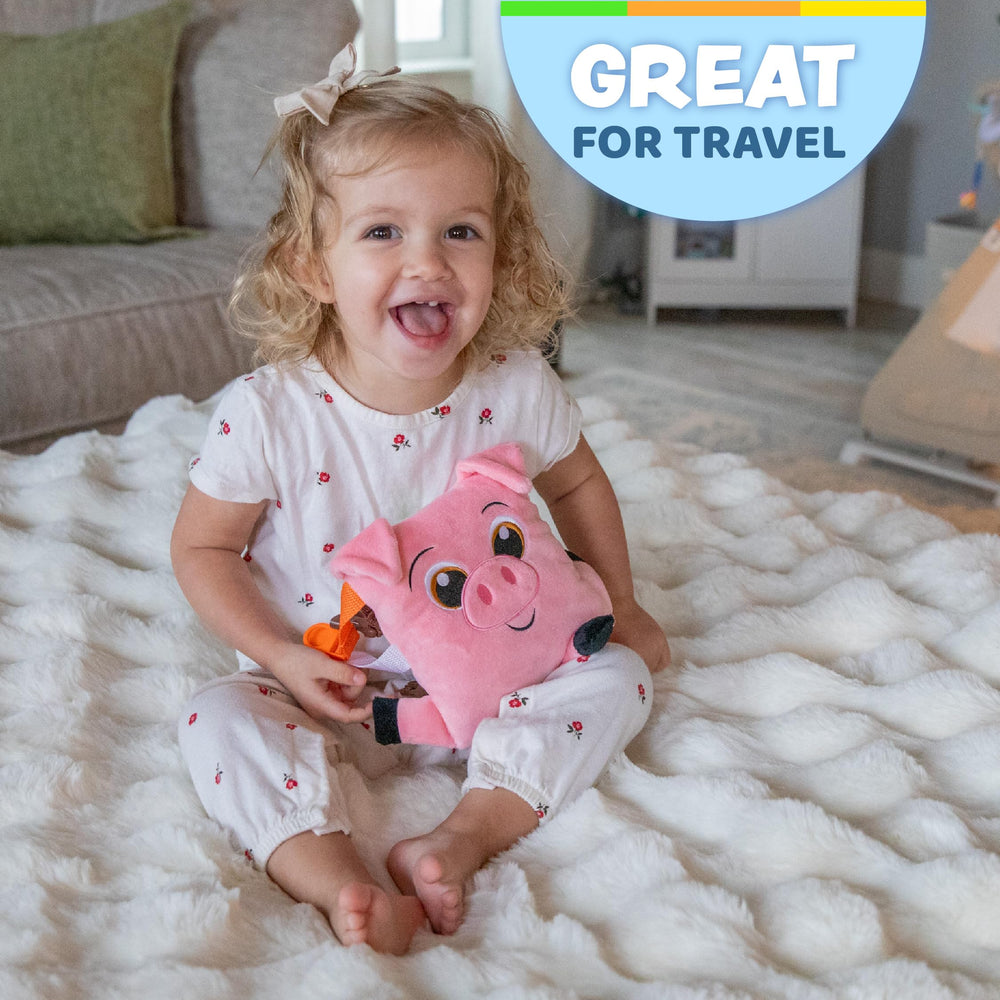 Authentic Buckle Toys branding emphasizes quality, safety, and educational play