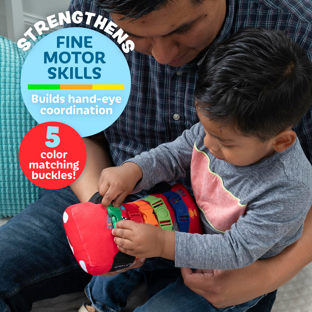 Bold Buckle Toys Bullet Racecar colors support early color recognition and sorting.