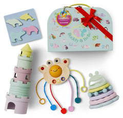 Buddy and Belle BPA-free silicone teething set safe for curious mouths
