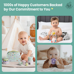 Buddy and Belle colorful teether rings for multisensory chew and play