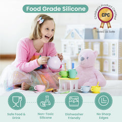Buddy and Belle creamer close-up showing durable silicone