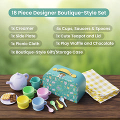 Buddy and Belle saucers and spoons, sturdy and child-friendly