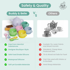 Buddy and Belle waffle piece adds realistic pretend meal detail