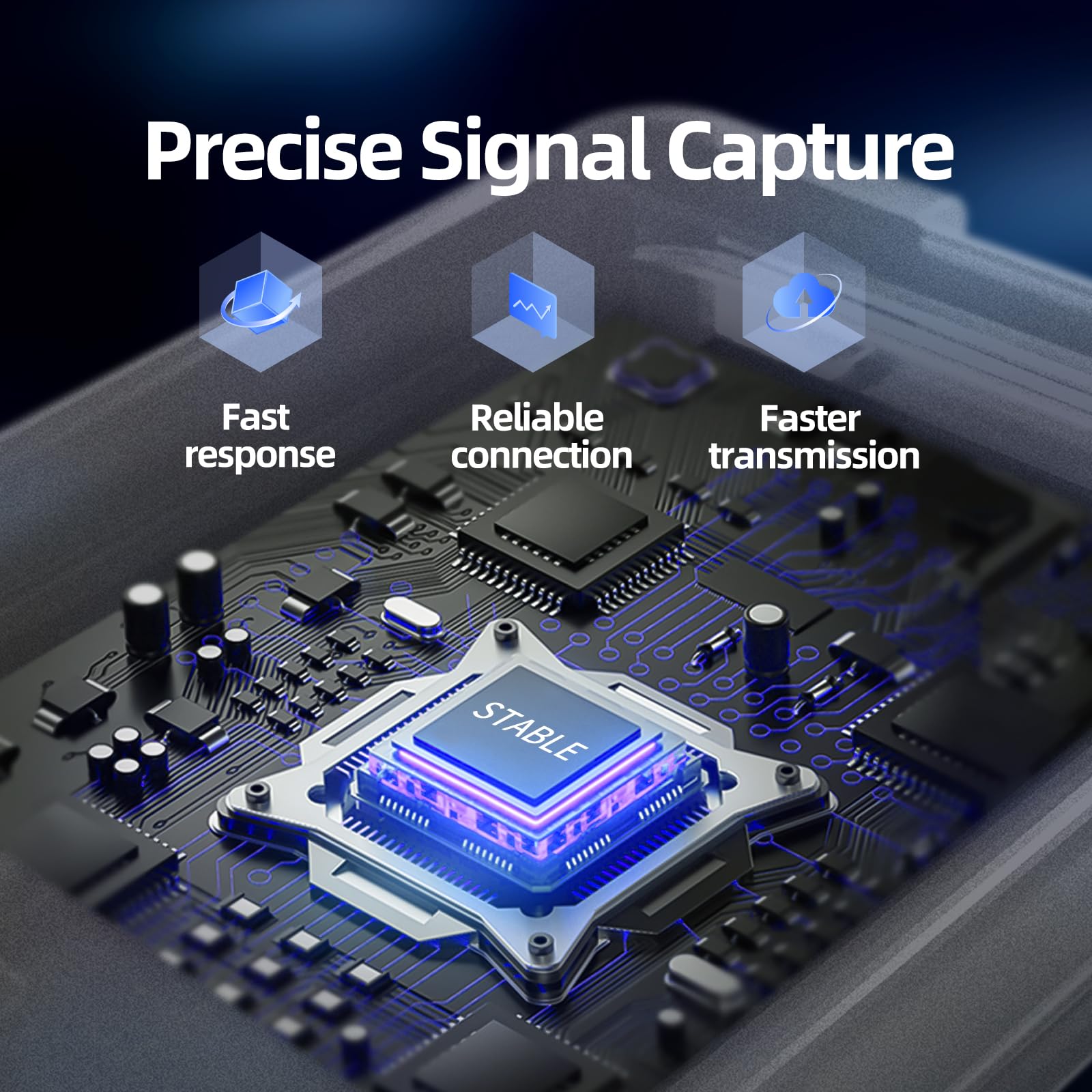 Buddy RC DSMP 6-CH receiver antenna assembly ensuring stable extended-range signal.