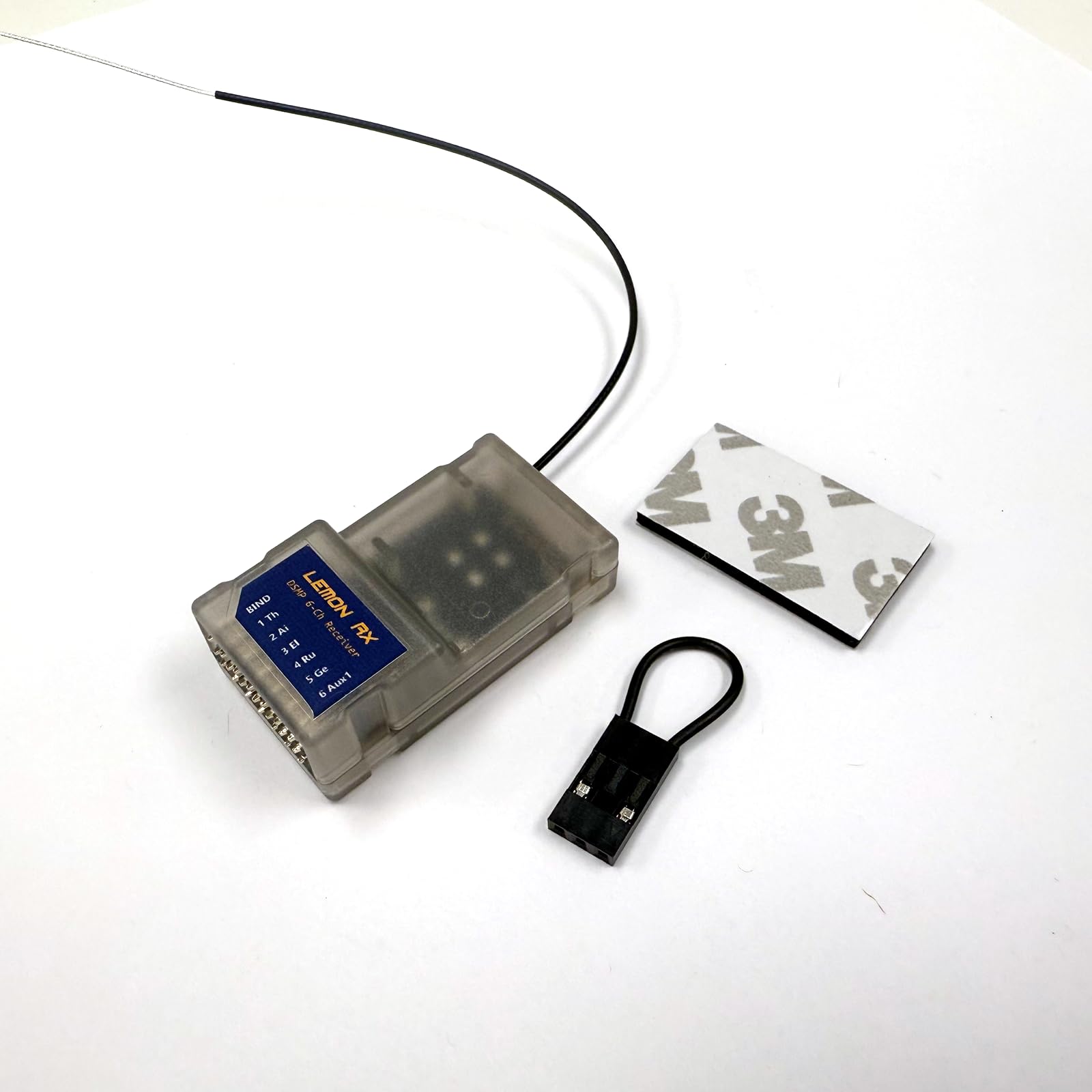 Buddy RC compact receiver in aircraft improves agility and payload capacity.