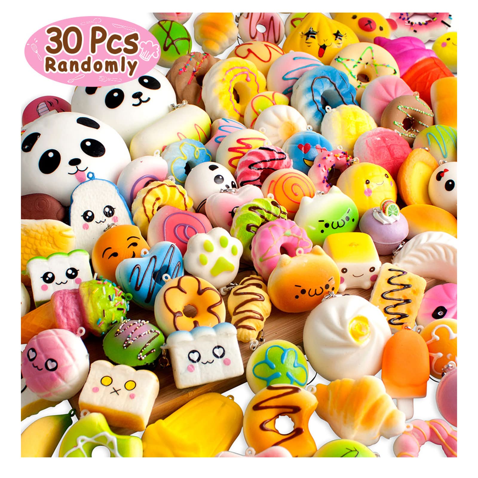 BUDI party-favors random-squishies collection, colorful tactile toys ideal as party favors and conversation starters.