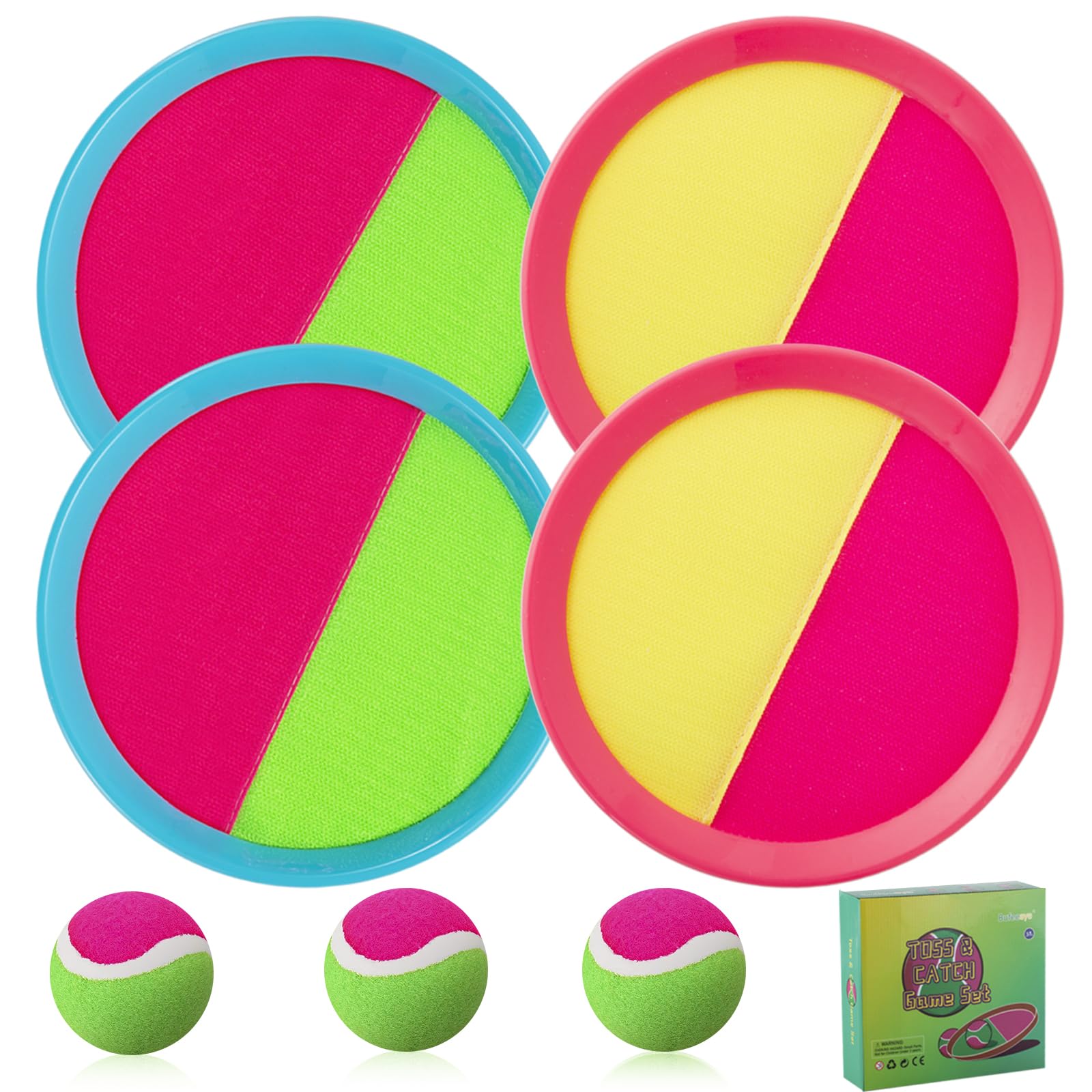 Bufeeaye Beach Games paddles are durable and easy to grip for kids and adults.