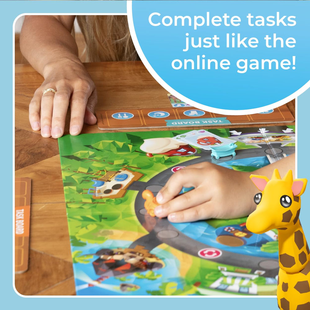 Buffalo Games Adopt Me task-board captures task completion driving progress.