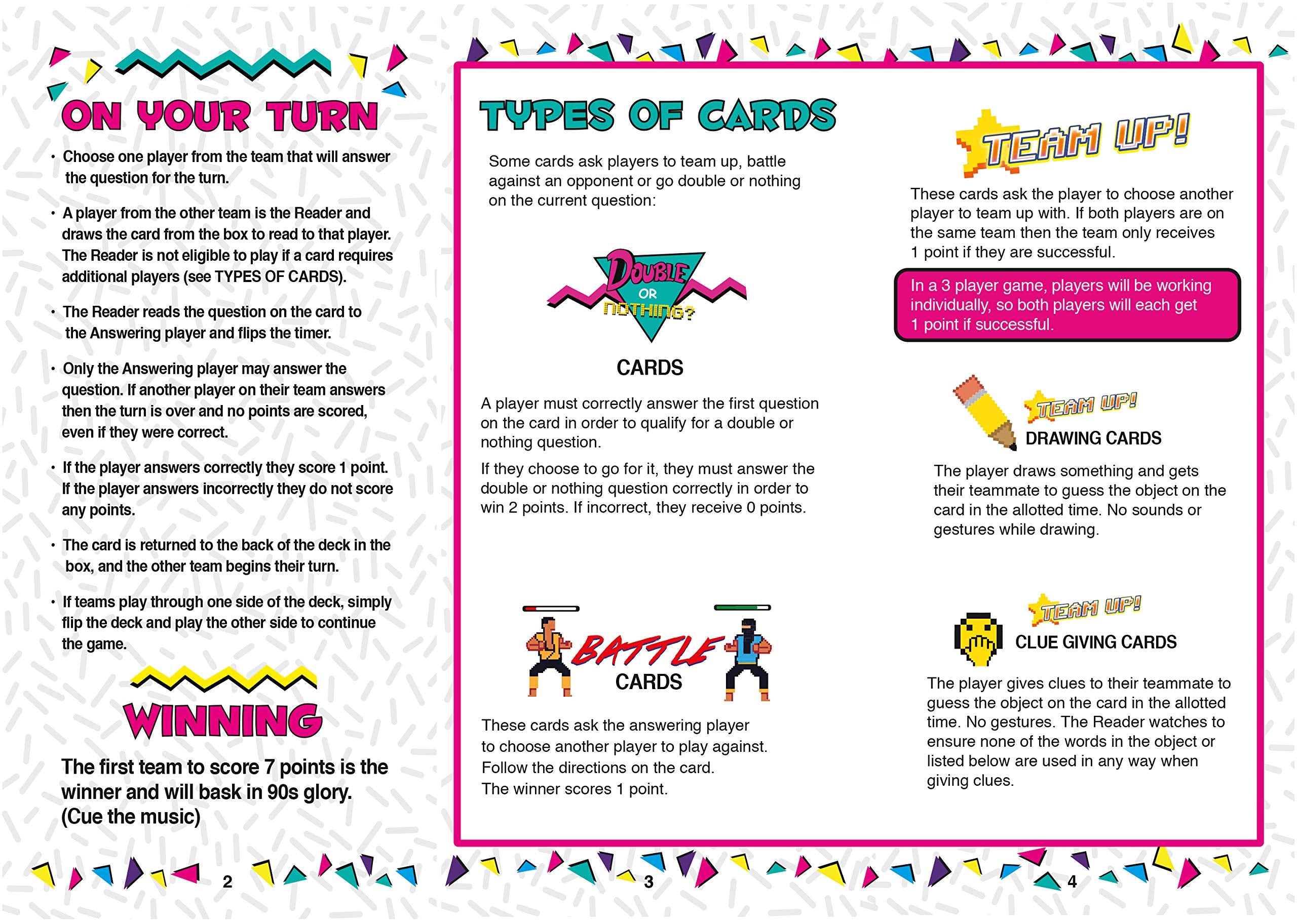 Buffalo Games Hella 90's packaging features bold retro design.