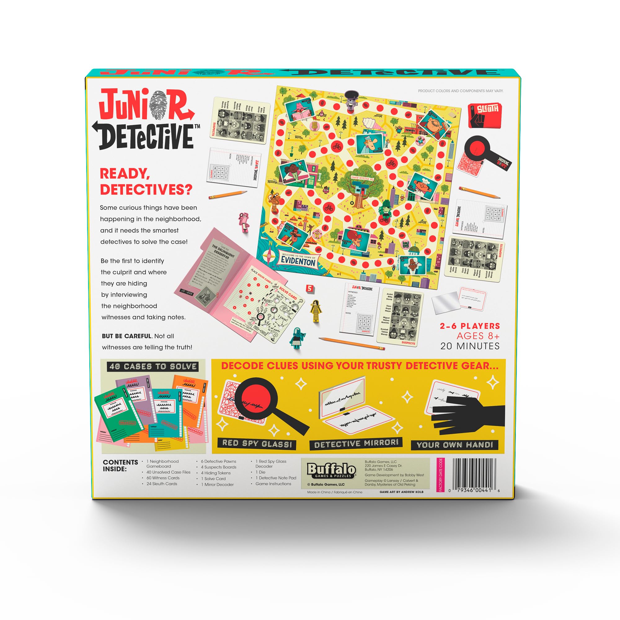 Buffalo Games Junior Detective cipher solve card engages players.