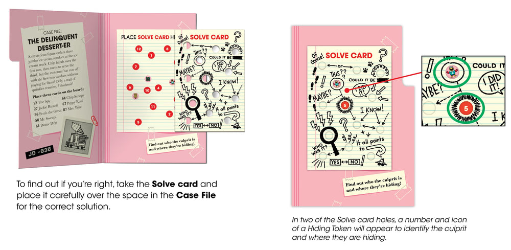 Buffalo Games Junior Detective culprit-location map guides sleuths.