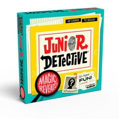 Buffalo Games Junior Detective spy glass reveals clues during play.