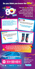 Buffalo Games Like Totally 80s quiz cards fuel fast-paced team challenges.