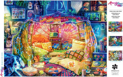 Buffalo Games made-in-the-USA puzzle offers durable board quality for lasting enjoyment.
