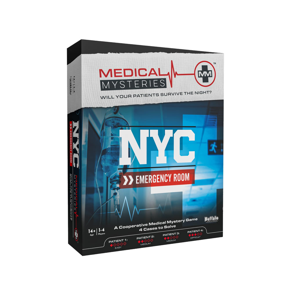 Buffalo Games Medical Mysteries NYC ER scene invites cooperative play under time pressure