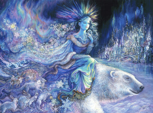 Buffalo Games Polar Princess glitter detail adds sparkle for engaging puzzling sessions.