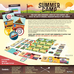 Buffalo Games Summer Camp base cards provide core options to build unique decks each round