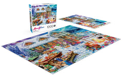 Buffalo Games Winterland Fun included poster reference aids quick assembly.