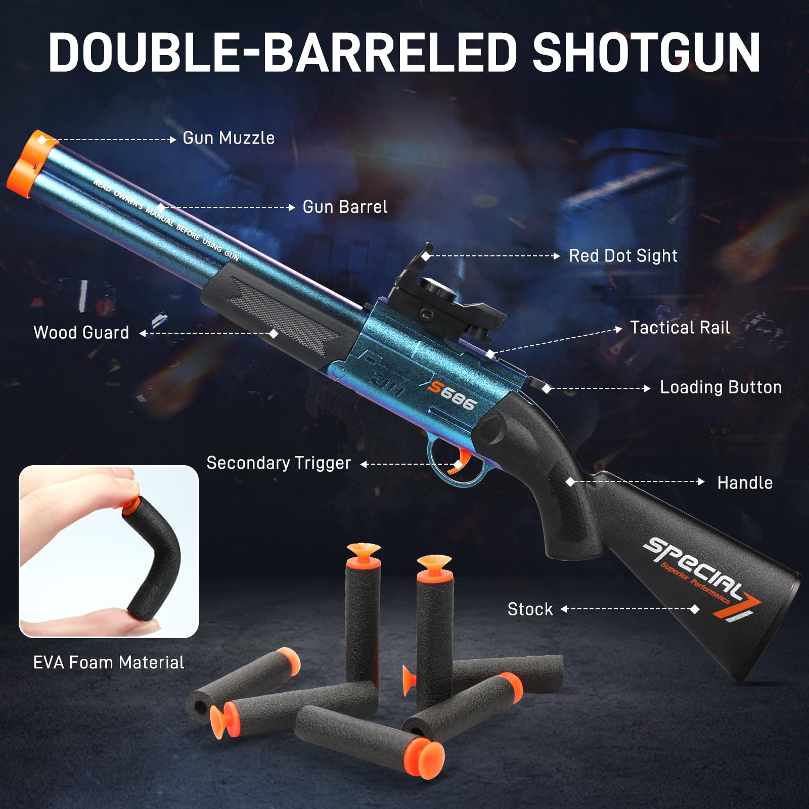 Bugrtey foam darts 60-pack supports quick, interactive targets.
