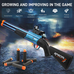Bugrtey trigger action delivers one or two-dart bursts for fast fun.
