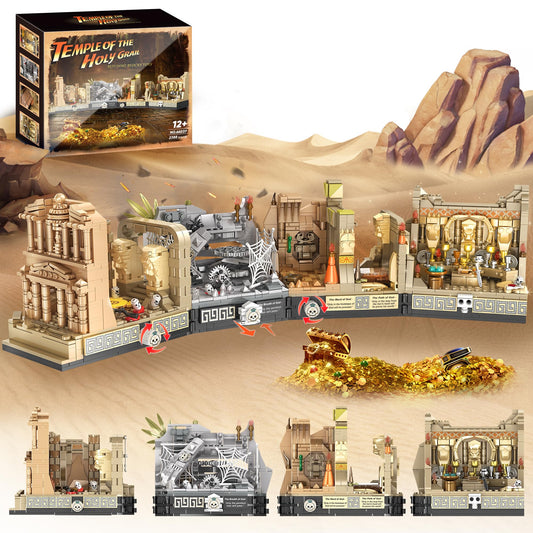 BuicraHub Temple Building Set gate detail for immersive treasure-hunt play and sturdy connections.