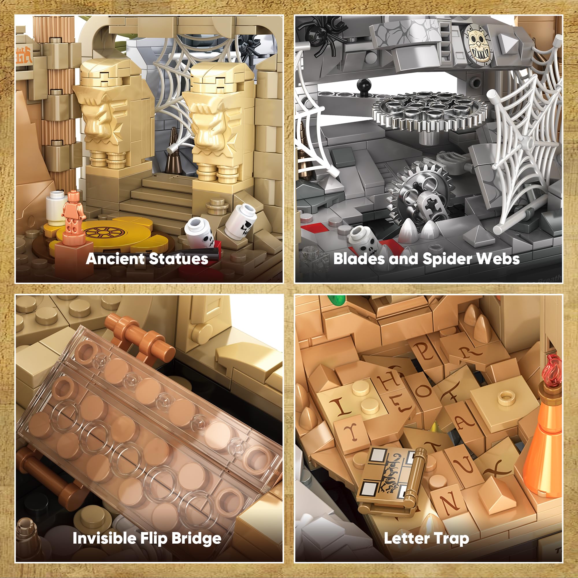 BuicraHub Temple Building Set Holy Grail scene invites imaginative quests and recreation.
