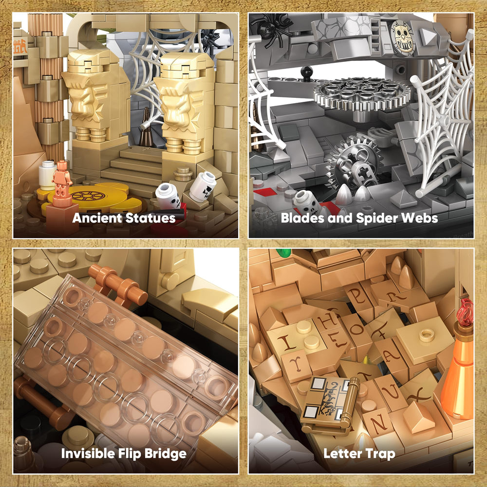 BuicraHub Temple Building Set Holy Grail scene invites imaginative quests and recreation.
