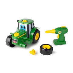 Johnny Tractor push-along wheels ready for farm adventures.