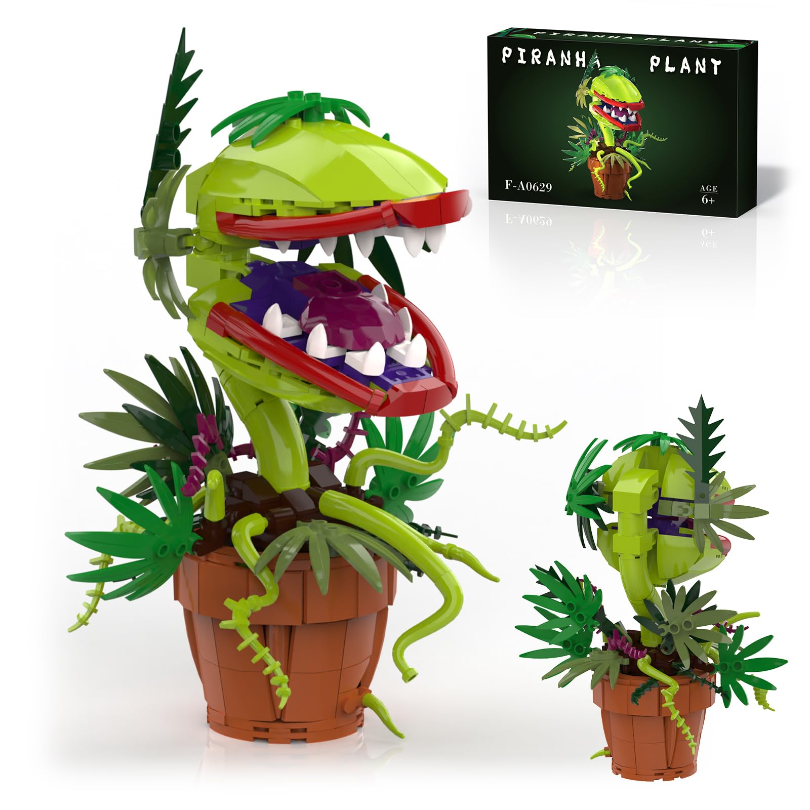 BUILDIFY Audrey 2 Piranha Plant opens its mouth for dramatic desk display