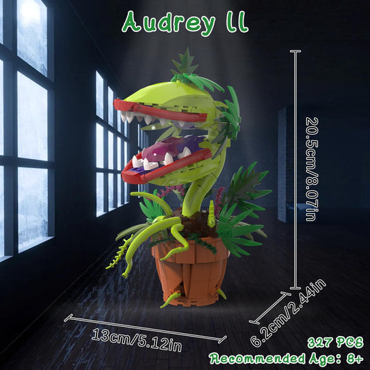 BUILDIFY Audrey 2 Piranha Plant showing tendrils and leaves detail