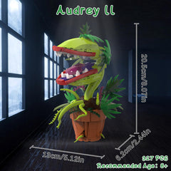 BUILDIFY Audrey 2 Piranha Plant showing tendrils and leaves detail