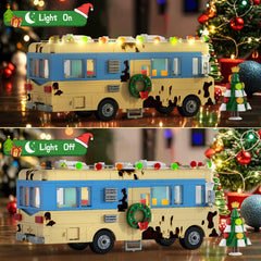 BUILDIFY Christmas vacation RV with light decorates living room with festive vibe