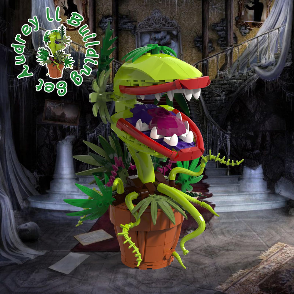 BUILDIFY piranha plant on a desk as eye-catching decor