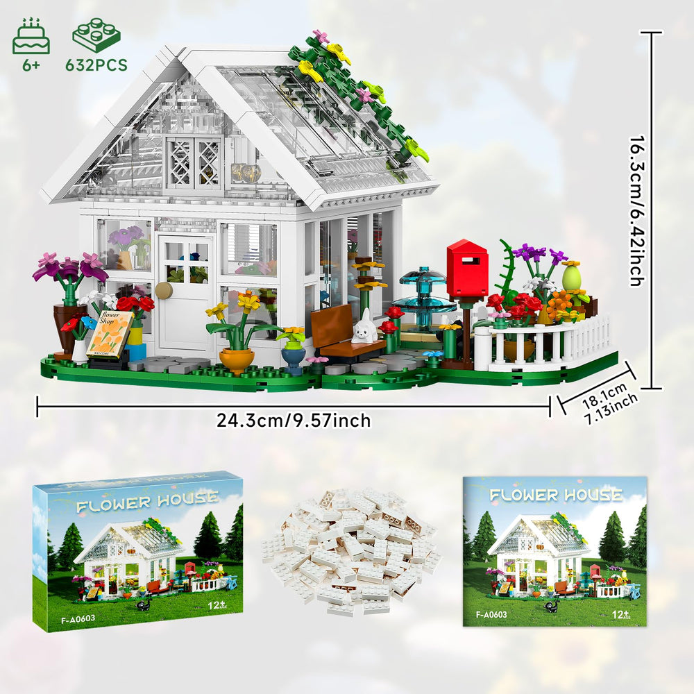 Buildify Flower House gift-box packaging makes a delightful decor gift.