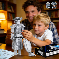 Buildify Mega Maid building set closeup shows 362 high-quality ABS parts