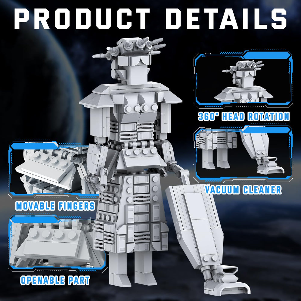 Buildify Mega Maid Spaceball I space car robot poised for epic scenes