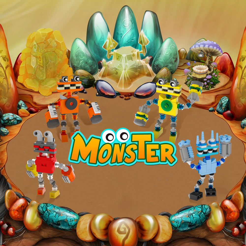 BUILDIFY Sing Music Monsters Rare Wubbox display, collectible figures for fans