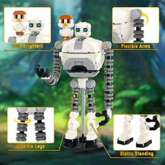 BUILDIFY Wildarness Roaz robot built with durable ABS for safe, long-lasting play.