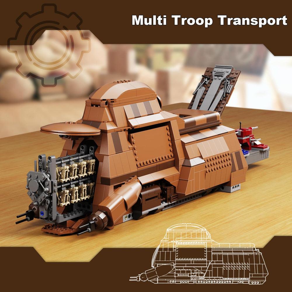BuildingBoat Droidekas figures included for dynamic combat scenes