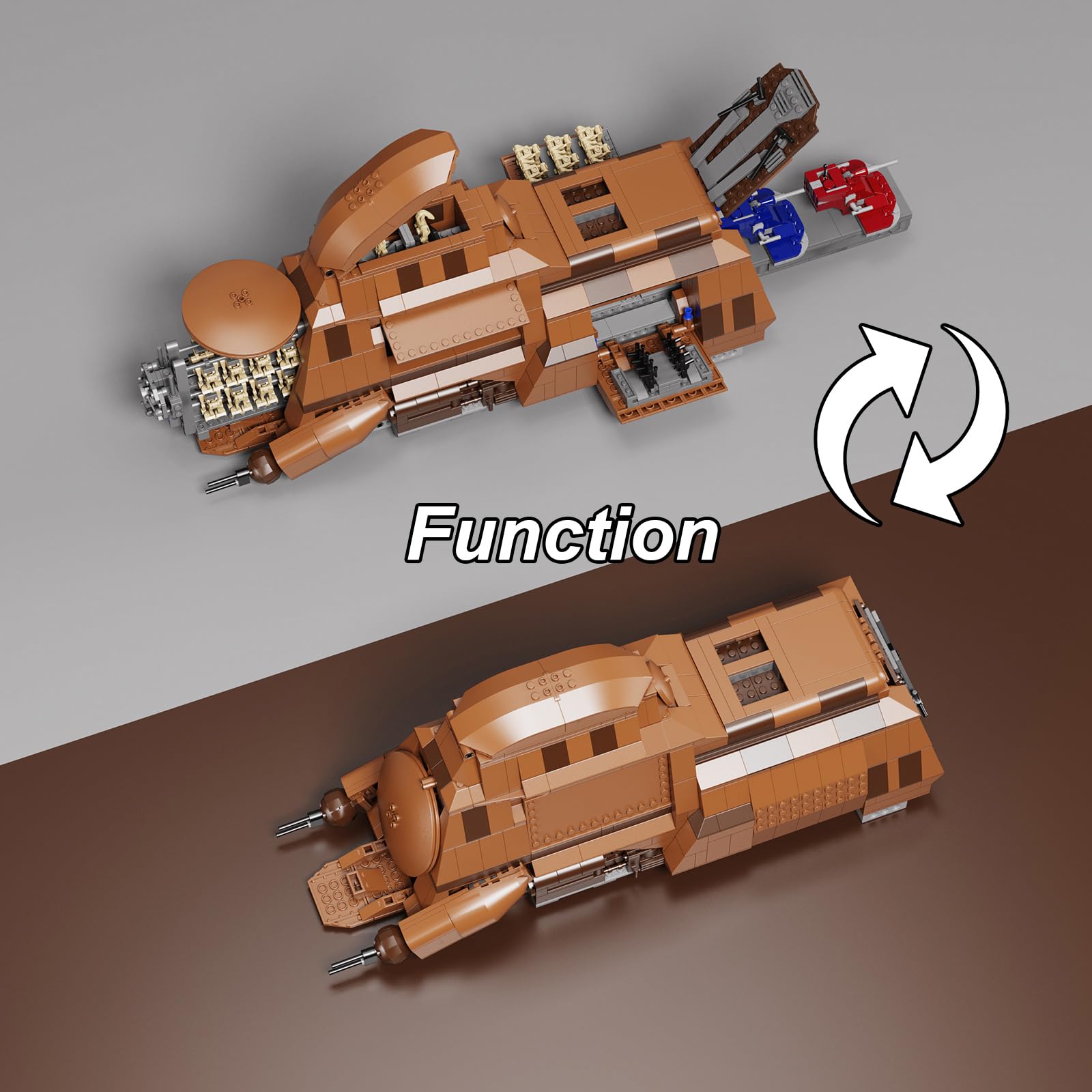 BuildingBoat Front platform extends for tactical setup and play scenarios