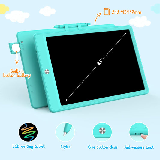 BUKEBU doodle board showing colorful drawing on screen for creative learning.
