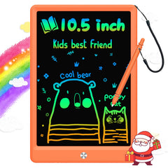 BUKEBU LCD writing tablet 10.5 inch orange screen for kid-friendly drawing