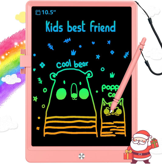 BUKEBU pink LCD writing tablet for on-the-go doodling.